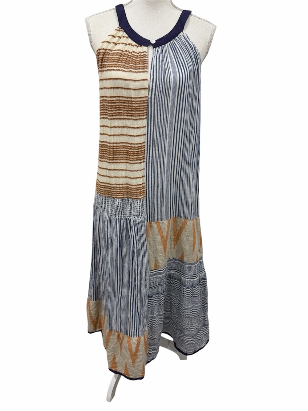 Anthropologie THML Mixed Print Boho
Patchwork Halter Maxi Dress - Picture 4 of 16